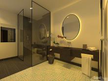 Interior Bathroom Singal Bed of Hotel-EP13